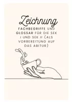 Vorschau - Merkblätter - 7.-13. Klasse: Zeichnung Merkblatt Sprachglossar (Kunst) - Deckblatt