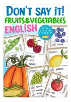 Vorschau - Spiele - FOOD - fruits and vegetables Englisch Spiel DON' T SAY IT! game Spiel - Deckblatt