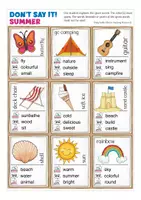 Vorschau - Spiele - SUMMER Englisch Spiel Don't say it! game - Seite 1