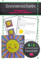 Vorschau - Mal- und Bastelvorlagen - Schritt-für Schritt-Anleitung: "Sonnenschein" - Deckblatt