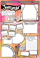 Vorschau - Arbeitsblätter - Summer Englisch - Arbeitsblatt zum Thema Seasons - Deckblatt