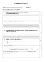 Vorschau - Test - Klassenarbeit Wasser NT - Deckblatt