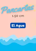 Vista previa - Decoración del aula - El agua Pancarta - Portada