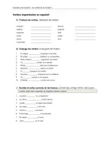 Vorschau - Arbeitsblätter - Spanische Verben (1.Lernjahr) - Deckblatt