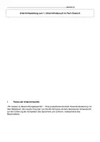 Vorschau - Stundenentwürfe - Beschreiben Unterrichtsentwurf Klasse 1 Deutsch - Deckblatt