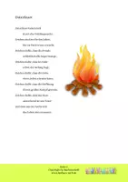 Vorschau - Text - Osterfeuer - kurzes Ostergedicht über Licht in der Nacht - Seite 1