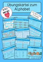 Vorschau - Aufgabenkarten - Übungskartei zum Alphabet - Deckblatt
