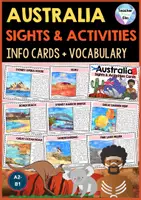 Vorschau - Unterrichtsreihen - Australia BUNDLE - booklet, digital notebook, virtual roadtrip, interactive powerpoint, fantasy vacation, info cards, flashcards & quiz | Holiday Activity - Seite 1