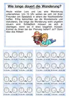 Vorschau - Arbeitsblätter - Zeitspannen Rechenspaziergang - Seite 1
