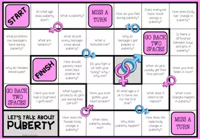 Vorschau - Arbeitsblätter - PUBERTY - Conversation Board Game - Seite 1