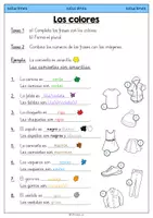 Vorschau - Arbeitsblätter - Los colores y la ropa - Arbeitsblatt 2 - Seite 2