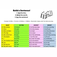 Vista previa - Unidades / Secuencias / Situaciones de Aprendizaje - Roll and build silly sentences - Portada