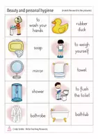 Vista previa - Juegos / Gamificación - beauty and personal hygiene English matching cards game juego Inglés - página 2