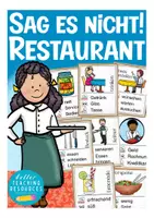 Aperçu - Jeux - im Restaurant Deutsch DAZ Wortschatz Sag es nicht! Spiel - Page de couverture