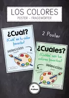 Vorschau - Poster - Los colores - Fragewörter (Poster) - Deckblatt