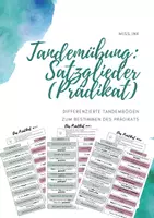 Vorschau - Arbeitsblätter - Satzglieder - differenzierte Tandembögen (Prädikat) - Deckblatt