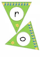 Vorschau - Mal- und Bastelvorlagen - WIMPELKETTE Ostern Klasse 1-4/DaZ - Seite 2