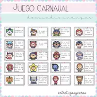Vista previa - Juegos / Gamificación - Domiadivinanzas carnaval - Portada