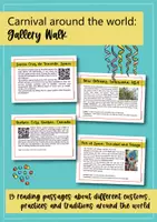 Aperçu - Feuilles d'exercices - Carnival around the world: Gallery Walk (English) - Page 1