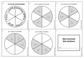 Vorschau - Arbeitsblätter - Français : fabriquer son éventail des couleurs - Seite 3