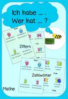 Vorschau - Spiele - Ich habe ... - Wer hat ...? - Zahlen 0-30, Klassenstärke 20-31 - Deckblatt