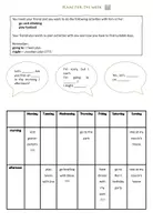 Vorschau - Arbeitsblätter - Plans for the week - Seite 1