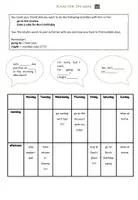 Vorschau - Arbeitsblätter - Plans for the week - Deckblatt