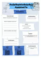 Vista previa - Hojas de trabajo - Perfil de profesiones "enfermero/a anestesista" (alemán) - página 1