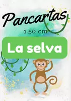 Vista previa - Decoración del aula - La selva Pancarta 1.50 cm de largo - Portada