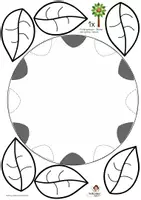 Vista previa - Manualidades / Dibujos para colorear - Árbol de primavera Plantilla de manualidades - página 3