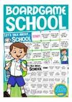 Vorschau - Spiele - Let´s talk about SCHOOL English boardgame speaking - Deckblatt