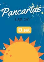 Vista previa - Decoración del aula - El sol Pancarta 1.50 cm de largo - Portada
