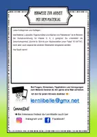 Vorschau - Arbeitsblätter - Leporello - Eigenschaften und Namen von Fabeltieren - Ergänzungsmaterial Aufsatz Fabel - Seite 1