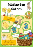 Vorschau - Bildkarten - Bildkarten Ostern DaZ - Deckblatt