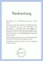 Vorschau - Arbeitsblätter - Rechenspaziergang "Ostern" (Rechnen im ZR 20) - Seite 1