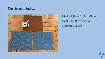 Vorschau - Präsentationen/Tafelbilder - Turnbeutel Nähanleitung - Seite 1
