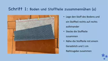 Vorschau - Präsentationen/Tafelbilder - Turnbeutel Nähanleitung - Seite 2