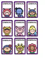 Vista previa - Juegos / Gamificación - JUEGO PAREJAS CARNAVAL - página 1