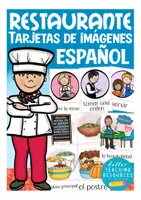 Aperçu - Présentation / Support pour le tableau - en el restaurante / la comida Espagnol flash cards - Page de couverture