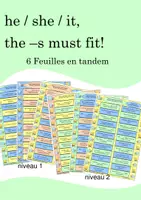 Aperçu - Feuilles d'exercices - Feuilles en tandem Simple Present he, she, it + s - Anglais - Page de couverture