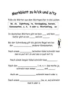 Vorschau - Arbeitsblätter - k- und z- Laut Stationen/ Arbeitsblätter - Seite 3