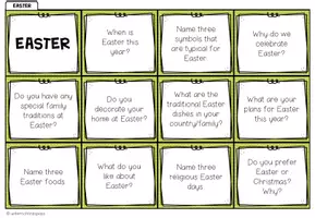 Vorschau - Spiele - EASTER - Conversation Cards - Seite 1