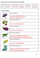 Aperçu - Tests - Test pour débutants "der Herbst" Allemand - Page 1
