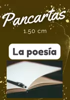 Vista previa - Decoración del aula - La poesía Pancarta 1.50 cm de largo - Portada