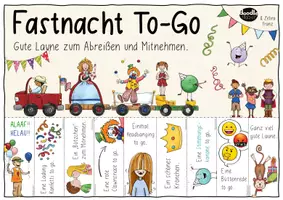 Vorschau - Spiele - Karneval / Fasching / Fastnacht / Fastnet To-Go Zettel Schule - Seite 3