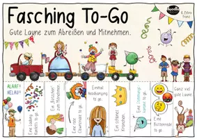 Vista previa - Manualidades / Dibujos para colorear - Karneval / Fasching / Fastnacht To-Go - Freebie - página 2
