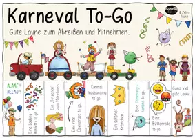 Vista previa - Manualidades / Dibujos para colorear - Karneval / Fasching / Fastnacht To-Go - Freebie - página 3