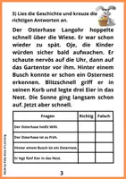 Vorschau - Arbeitsblätter - Mein Osterbuch - Spielerische Leseförderung - Seite 3
