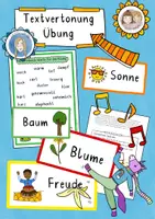 Vorschau - Stundenentwürfe - Textvertonung Übung, Musik Praxis, Wörter vertonen, Teil 2 - Deckblatt
