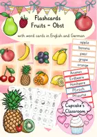 Vorschau - Arbeitsblätter - Deutsch/ DaZ - Obst - Sparpaket Bildkarten, Arbeitsblätter, Miniwörterbuch, Sprachförderung - Seite 1